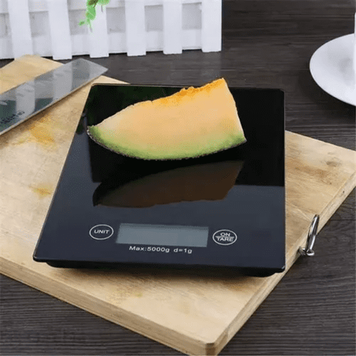 Balanza Betensh slim vidrio 5kg color negro