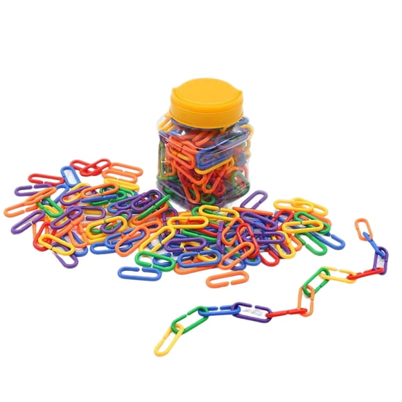 Enlaces de gancho de Color arcoíris 360, fácil interconexión, conteo de matemáticas, juguete de clasificación, juguete de aprendizaje para niños, proy