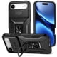 thumbnail image 1 of Funda Armada para iPhone 17 Air con Tapa Deslizante y Soporte Magnético Giratorio Negro, 1 of 5