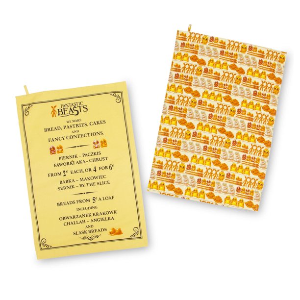 Juego de paños de cocina Ukonic Fantastic Beasts Kowalski Quality Baked Goods | Toalla de secado rápido, paño de cocina altamente absorbente