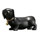 thumbnail image 3 of Arte de escultura de perro, estatua de Animal, regalos artísticos, estatuilla de perro salchicha, adorno de perro salchicha para decoración de mesa de Negro, 3 of 4