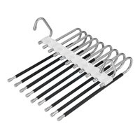 Bothyi - Perchas Para Pantalones Plegables De Múltiples Capas, Perchas Para Guardarropa, Estante Colgante Para Hotel De Viaje, Negro