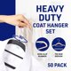 thumbnail image 2 of Set de perchas Lifemaster Versatile, 50 piezas, color negro, 2 of 5