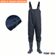 thumbnail image 2 of Traje De Pesca Wader Impermeable Con Botas Antideslizante, 2 of 7
