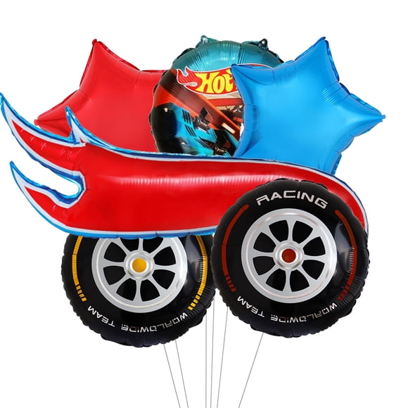 Fiesta de cumpleaños de Balloon Aylbcz con temática de coches de carreras, 6 unidades