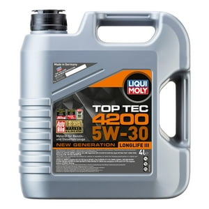Aceite Motor Top Tec 4200 Longlife Ill 5W30 Liqui Moly 4Lts Amarillo