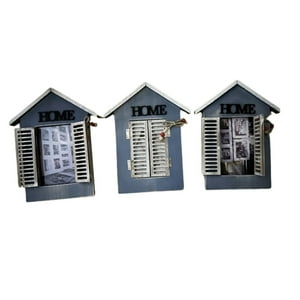 Homastti - Pack 3 Marcos Foto Portarretrato Casita Home Azul