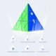 thumbnail image 2 of Triángulo magnético sin pegatinas Pyraminx GAN de 36 imanes con velocidad, 2 of 7