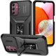 thumbnail image 1 of Funda Armada para Samsung Galaxy A15 5G con Tapa Deslizante y Soporte Magnético Giratorio Negro, 1 of 5