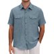 thumbnail image 1 of INSPIRE CHIC Camisa de Verano para Hombre con Bolsillos Dobles en el Pecho, Manga Corta, Camisas de Lino Transpirables XL Gris Oscuro, 1 of 6
