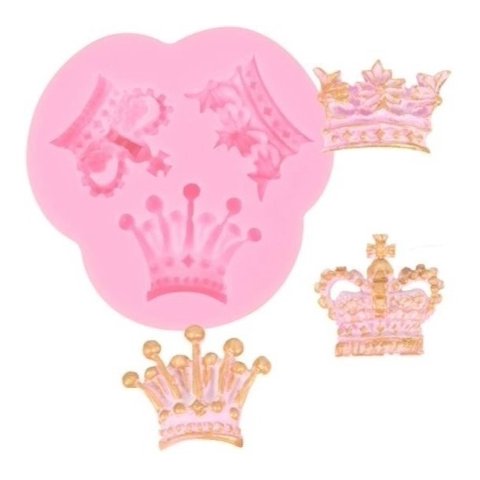 Genérico - Molde De Silicona Molde Corona Molde De Fondant 3 Corona