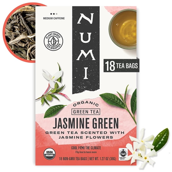Té verde orgánico con jazmín Tea Numi, 18 bolsitas
