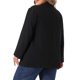 thumbnail image 4 of Blazer de Talla Grande para Mujer Agnes Orinda con Solapa, Doble Botonadura, Puños de Pata de Gallo Enrollados, Chaqueta de Traje Casual de Negocios con Bolsillos 4X Negro, 4 of 8