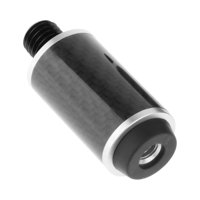 Magideal - Extensión De Taco De Billar Con Tapa Trasera, Alargador De Extremo De Taco De Fibra De Carbono Portátil Compacto Para Jugadores De Juegos, Entretenimi Longitud 56 Cm