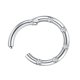 thumbnail image 2 of Cristal Acero inoxidable Anillo falso Septum Clicker Nariz No perforante Plata, 2 of 5