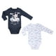 thumbnail image 2 of Set 2 Bodys Manga Larga Azul Zorro Niño 3 - 6 Meses, 2 of 4
