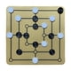 thumbnail image 1 of Juego de mesa de ajedrez Nine Mens Morris, juego de mesa de damas lógicas de entretenimiento y actividades familiares, juguete de desarrollo para, 1 of 5