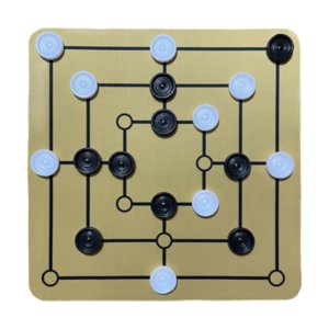 Magideal - Juego De Mesa De Ajedrez Nine Mens Morris, Juego De Mesa De Damas Lógicas De Entretenimiento Y Actividades Familiares, Juguete De Desarrollo Para