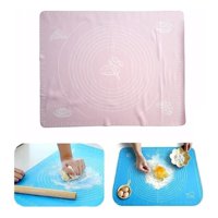 Genérico - Lámina Silicona Amasar Bizcocho Pizza Pan Fondant 50X40 Cm