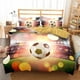 thumbnail image 1 of Gorgeous Football Quilt Duvet Cover Set Bedspread Doona Cover Bedding3-Piece Bedding Set, 1 of 5