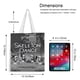 thumbnail image 5 of Spooky Skeleton Family Dancing Bolso de tela con estampado de lienzo para mujer, bolsa de compras reutilizable y estética, con cremallera interior, regalo para mujer, 35 × 40 cm., 5 of 6