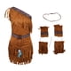thumbnail image 1 of Traje Indio Retro étnico Con Borlas De Gamuza Para Mujer Americann Outfit M, 1 of 3