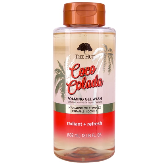 Gel limpiador espumoso Tree Hut Coco Colada Radiant & Refresh