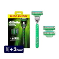 Máquina De Afeitar Mach3 Sensitive Con 3 Repuestos 1 Un Gillette