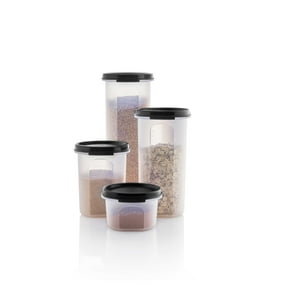 Set 4 Contenedores Organización Despensa Redondo Tupperware