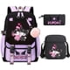 thumbnail image 1 of 3pcs Kuromi Backpacks Patchwork Capacity Women Men Travel Mochilas With Shoulder Bags Ins Laptop Teens School Bags, 1 of 3