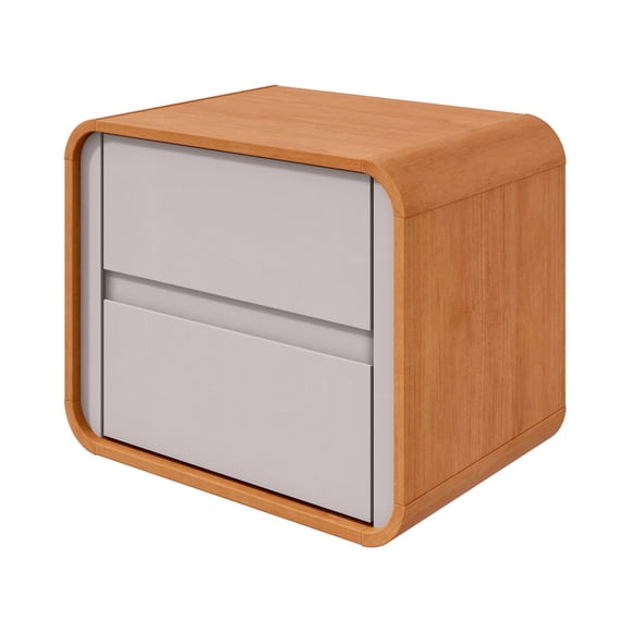 Velador Loop 55x38x45Cm Café con Blanco