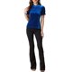 thumbnail image 2 of INSPIRE CHIC Camisa con Cuello de Volantes para Mujer Blusa de Terciopelo de Manga Corta XS Azul Real, 2 of 6