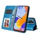 thumbnail image 3 of Funda tipo cartera FOXDOCK para Xiaomi Redmi Note 11 Pro Plus 5G , diseño girasol en relieve, cuero PU, cierre magnético, soporte y tarjetero, 3 of 5