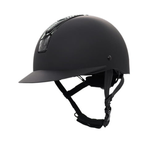 Ioensy - Casco Ecuestre Profesional Simple Ajustable Equipo De Caballo Ligero M Negro