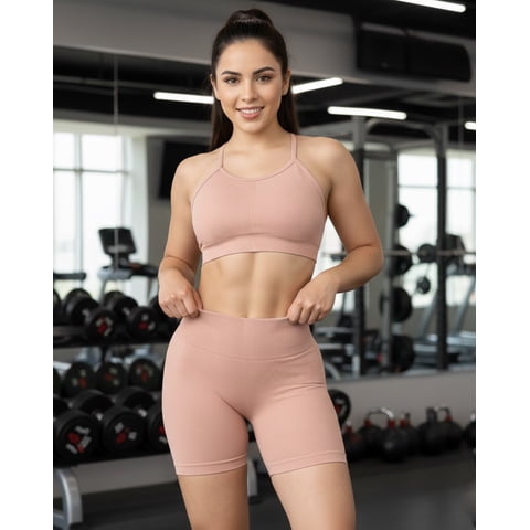 Flix Spa - Conjunto Deportivo Corto Mujer Push Up Fitness