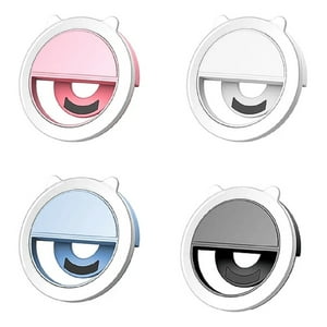 Genérico - Set 4 Mini Flash Aro Led Selfies Portátil Recargable Lau