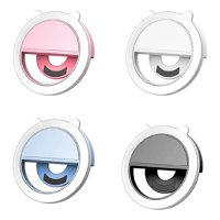 Genérico - Set 4 Mini Flash Aro Led Selfies Portátil Recargable Lau