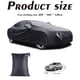 thumbnail image 4 of Funda para coche con revestimiento negro plateado, resistente a la lluvia y al sol, con tira reflectante de poliéster., 4 of 5