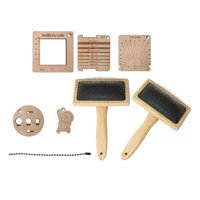 Magideal - Reglas De Calibre Para Tejer Madera, Herramientas De Medición, Herramienta Portátil Para Ángulos De Torsión, Cardadores De Lana, Juego De Herramientas