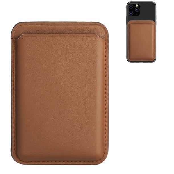 1 pieza de billetera magnética de tela elástica para teléfono celular, tarjetero para la parte posterior del teléfono como billetera adhesiva para teléfono.