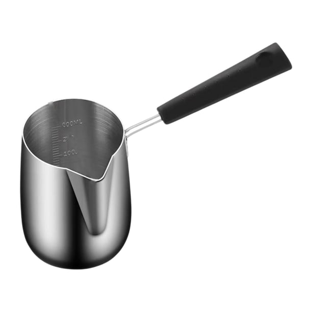 Mini olla para sopa, olla para derretir chocolate, olla para derretir aceite, cacerola pequeña, cafetera turca para quemar aceite, para viajes en RV y 350ml