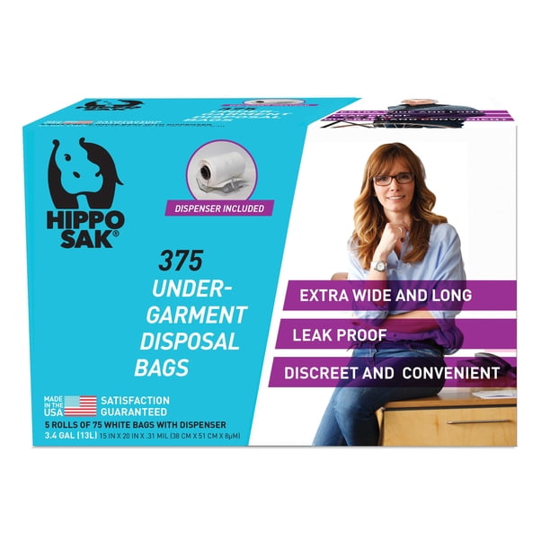 Bolsas de Desecho Hippo Sak para Incontinencia – 375 unidades con dispensador incluido