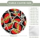 thumbnail image 2 of Uno theme Fitted Round Tablecloths Elastic Edged Table Covers Waterproof Table Cloth For Kitchen Holiday Party Tables Decor 120cm, 2 of 6