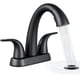 thumbnail image 1 of Grifo para lavabo de baño Ultimate Unicorn, negro mate, juego de 4 centros, 1 of 9