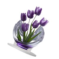 Bothyi - Decoración De Artesanía De Tulipanes Acrílicos 2D Para Sala De Estar De Chimenea De Estantería