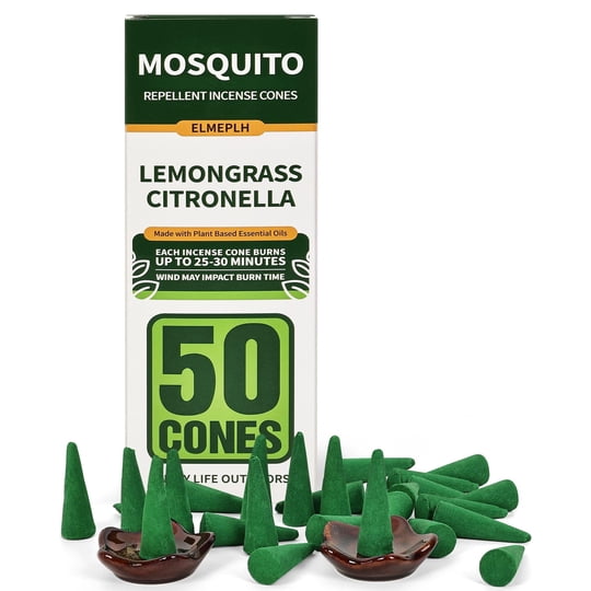 Elmeplh - Conos De Incienso Repelentes De Mosquitos Elmelh Natural Citronela