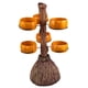 thumbnail image 5 of Soporte para cuenco de refrigerio de calabaza de Halloween, soporte para cesta de refrigerio de palo de escoba, accesorios para servir comida de fiest , 6 tazones, 5 of 5