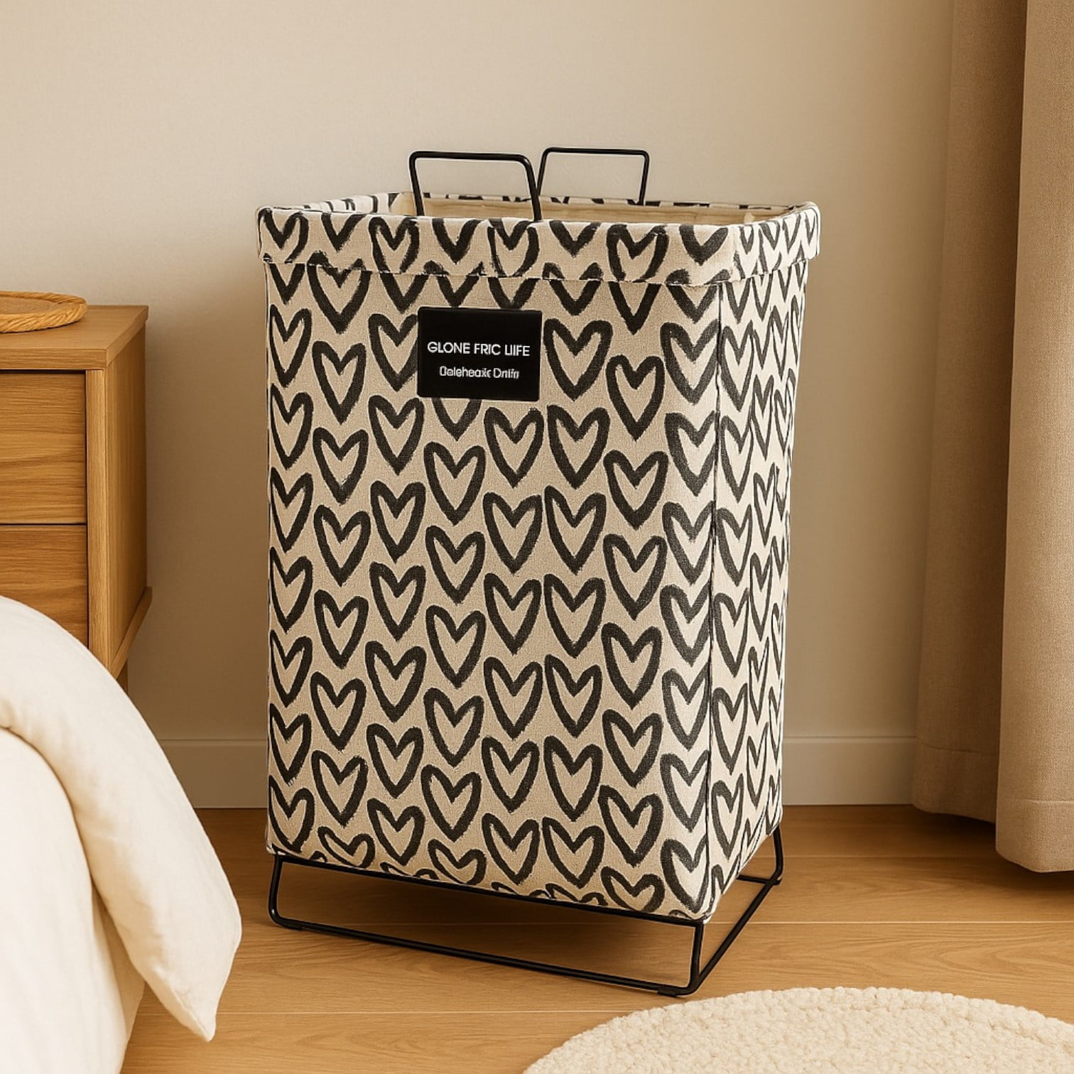 Genérico - Cesta Canasto Para Ropa Sucia Plegable Corazon