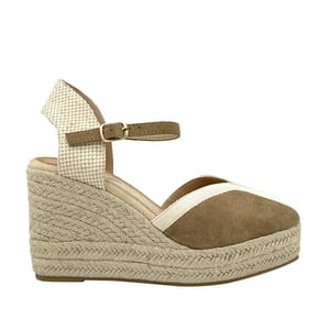 Danicolle Calzado - Sandalia Plataforma Yute Negra Danicolle