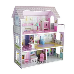 Kidscool - Casa De Muñeca Pequeña De Madera